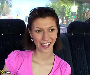 Amanda Vamp in pickup porn with a hot chick and a horny dude