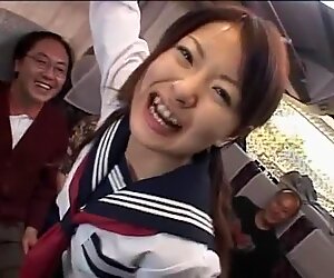 Utrolig japansk ludder Ruka Uehara i kåt cumshots, offentlig jav video